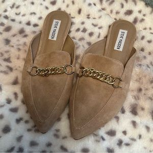 Steve Madden Gold Chain Loafers